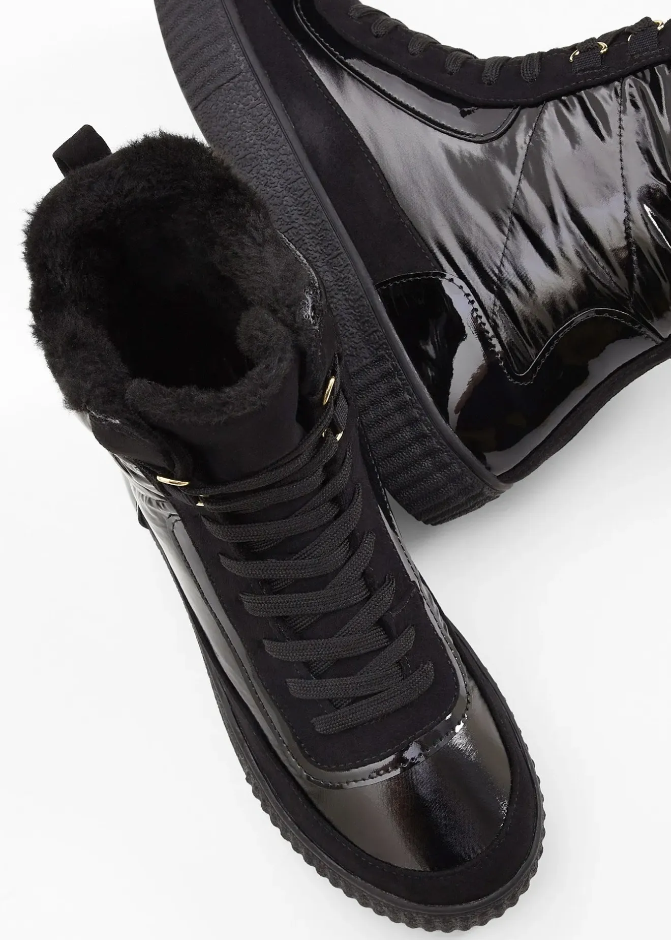 Femme bonprix Chaussures D'Hiver Fourrées|Chaussures Confort|Boots fourrées à lacets