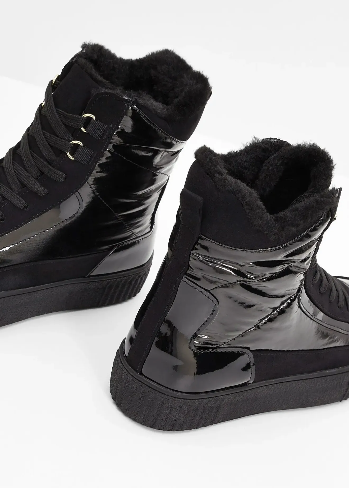 Femme bonprix Chaussures D'Hiver Fourrées|Chaussures Confort|Boots fourrées à lacets