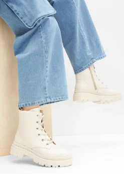 Femme bonprix Boots|Boots lacées à semelle crantée