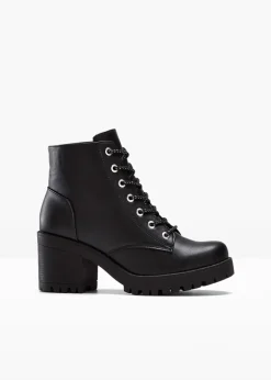Femme bonprix Boots|Boots lacées à talon carré