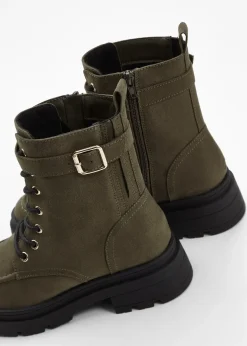 bonprix Boots lacées avec boucle|Femme Chaussures D'Hiver Fourrées|Boots