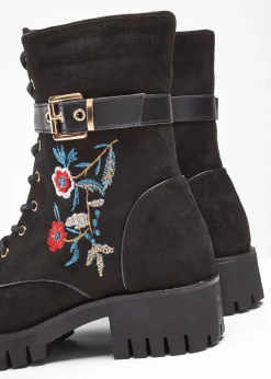 bonprix Boots lacées avec broderies|Femme Boots