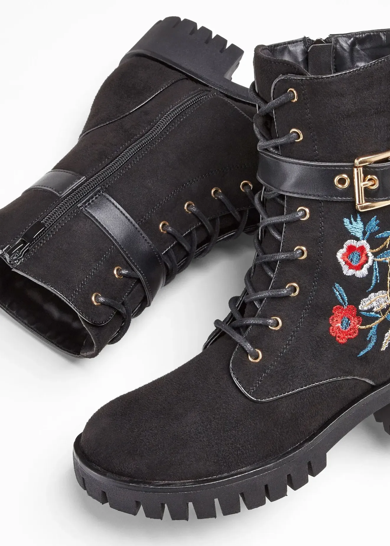bonprix Boots lacées avec broderies|Femme Boots