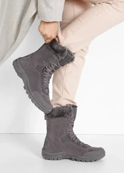 bonprix Boots lacées et doublées à membrane Tex|Femme Filles·Bottes & Bottines|Chaussures D'Hiver Fourrées