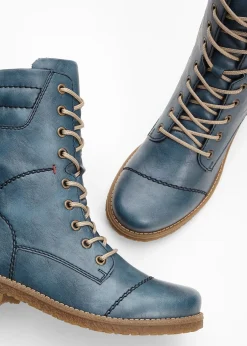 Rieker Boots lacées|Femme Chaussures D'Hiver Fourrées|Marques