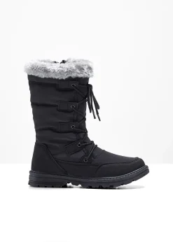 bonprix Bottes à lacets|Femme Chaussures D'Hiver Fourrées|Chaussures Confort