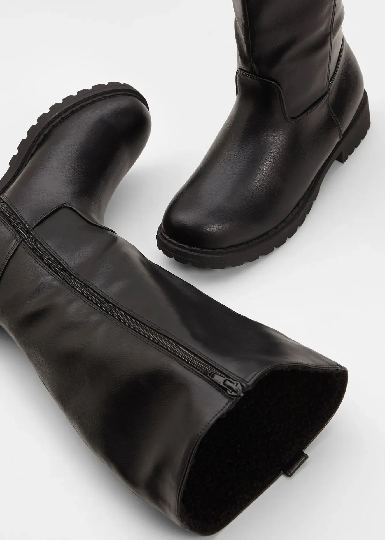 bonprix Bottes à tige large|Femme Chaussures D'Hiver Fourrées|Bottes