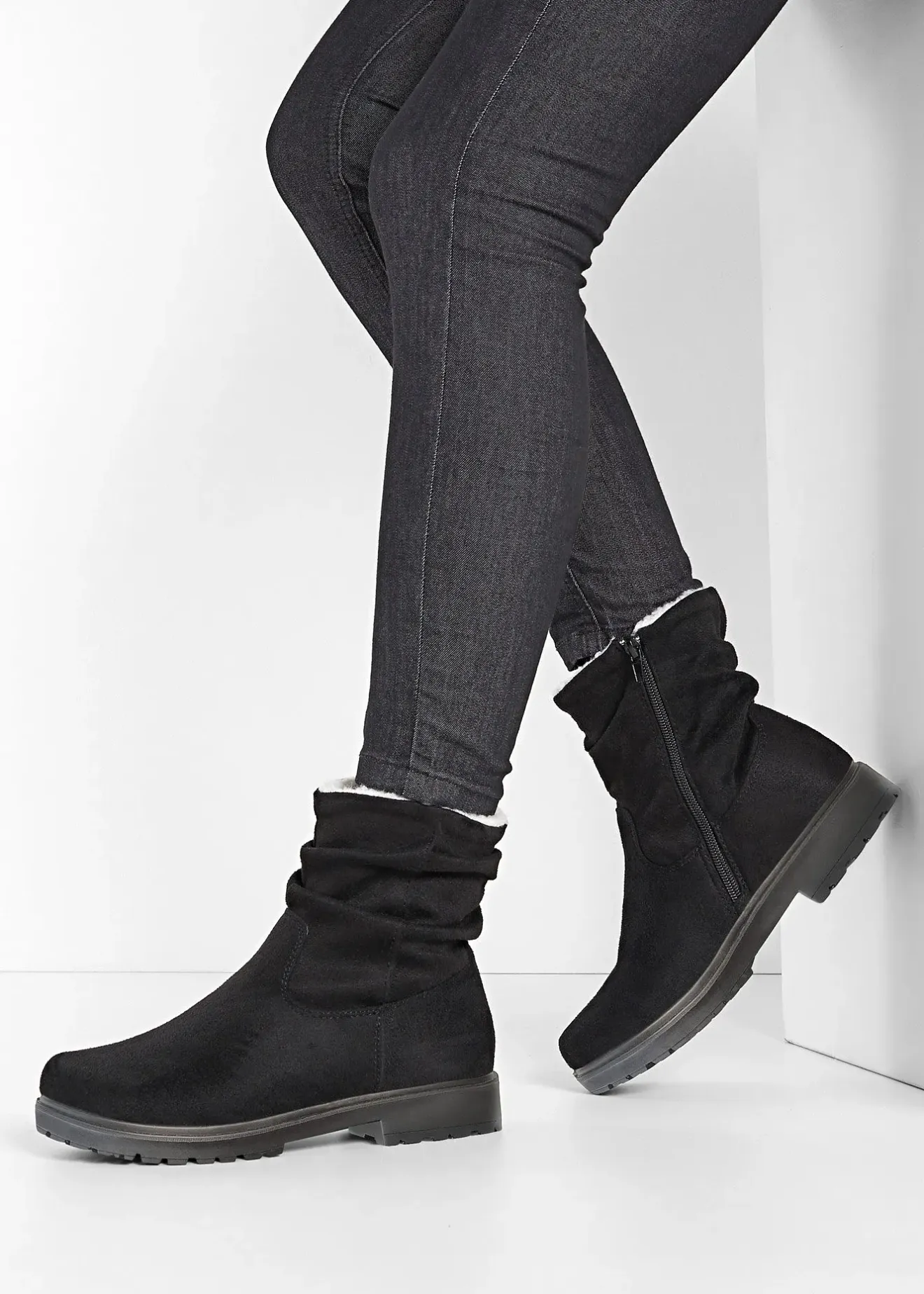 bonprix Bottines|Femme Chaussures D'Hiver Fourrées|Boots