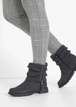 Femme bonprix Boots|Bottines à empiècement en maille