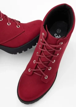bonprix Bottines à lacets et talon carré|Femme Boots