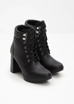 bonprix Bottines à lacets et talon haut|Femme Talons Hauts|Bottines