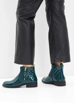 bonprix Bottines aspect verni|Femme Bottines