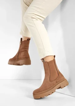 bonprix Bottines Chelsea à semelle crantée|Femme Boots|Bottines