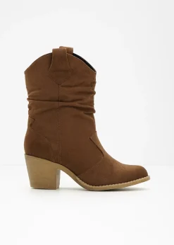 Femme bonprix Bottines|Bottines western à fronces