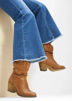 bonprix Bottines western à fronces|Femme Bottines