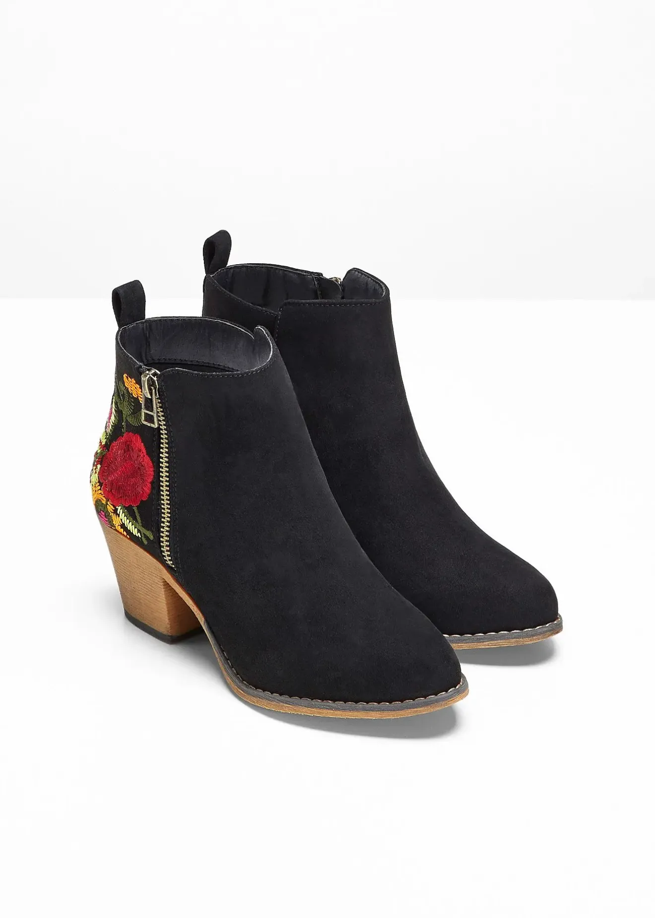 bonprix Bottines western avec broderies|Femme Bottines