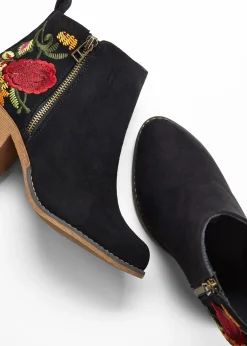 bonprix Bottines western avec broderies|Femme Bottines