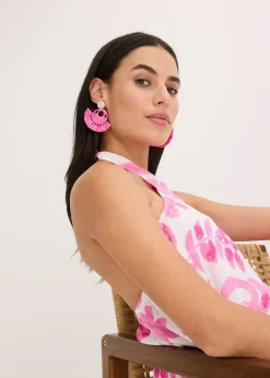 Femme bonprix Bijoux|Boucles d’oreille aspect paille