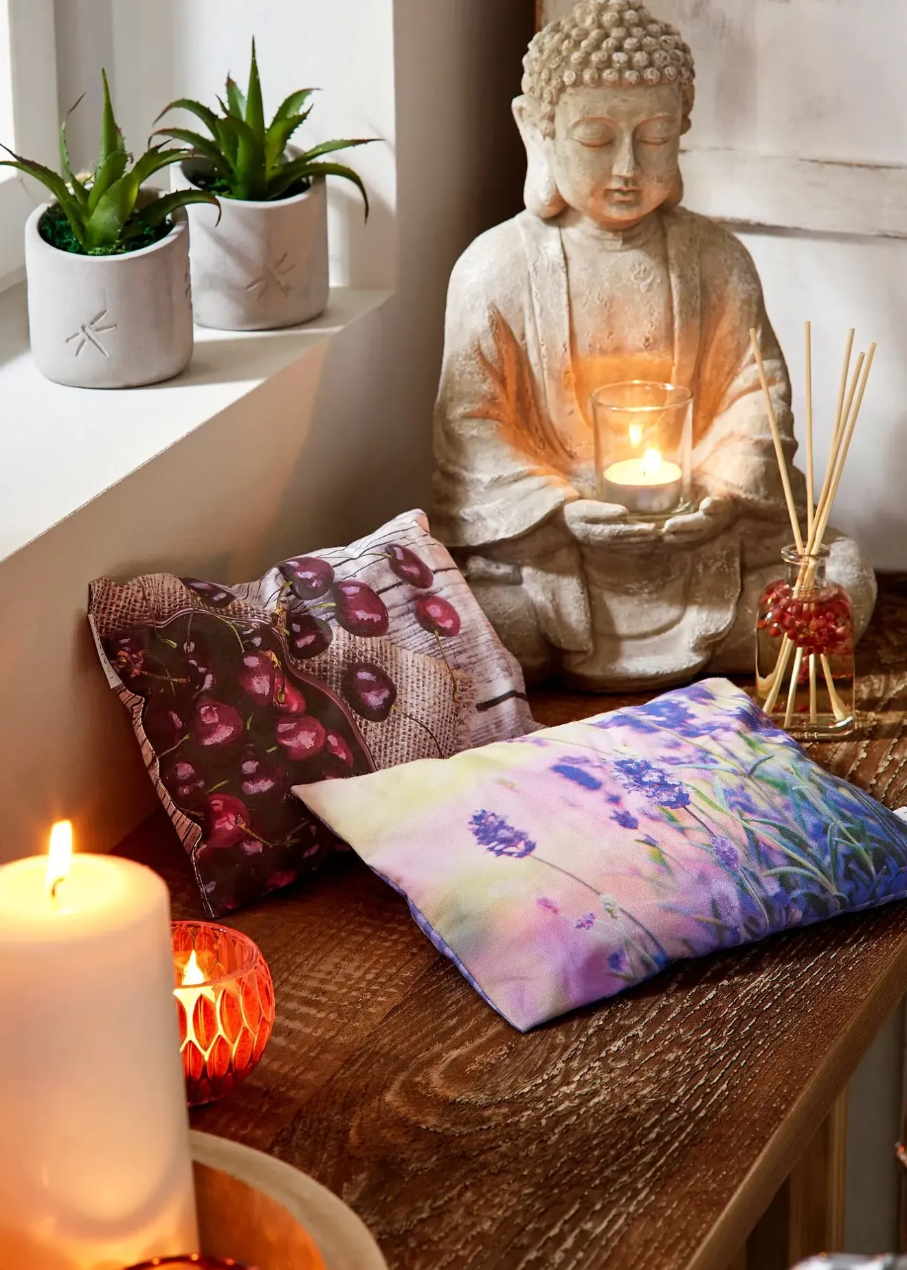 bonprix Jardin & Balcon·Déco De Jardin & Éclairage|Salle À Manger·Décoration|Bouddha avec photophore