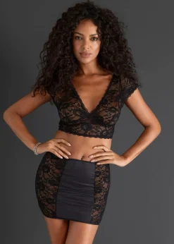 bonprix Brassière + jupe (ens. 2 pces)|Femme Lingerie Érotique