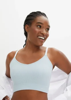 bonprix Brassière côtelée sans coutures Feel Comfort|Femme Sans Couture|Soutiens-Gorge