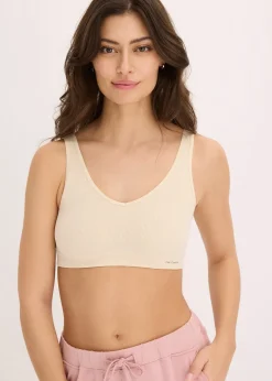 bonprix Brassière côtelée sans couture Feel Comfort|Femme Sans Couture|Basiques