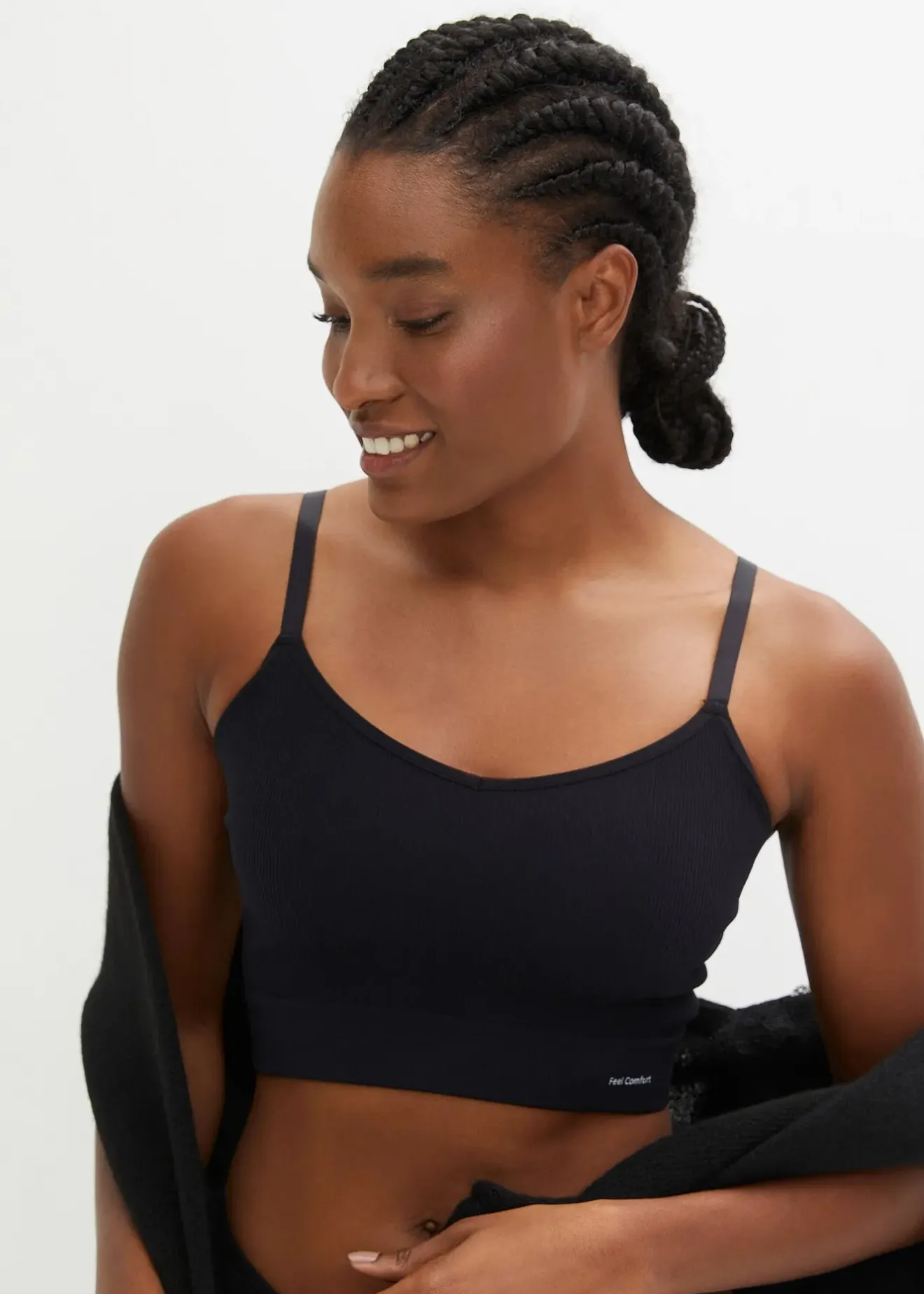 Femme bonprix Sans Couture|Soutiens-Gorge|Brassière côtelée sans coutures Feel Comfort