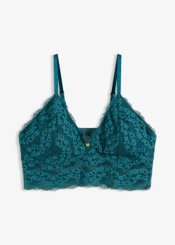 Femme bonprix Dessous|Soutiens-Gorge|Brassière sans armatures à dentelle florale