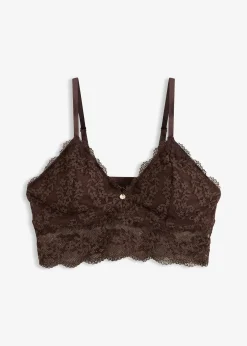 bonprix Brassière sans armatures à dentelle florale|Femme Dessous|Soutiens-Gorge
