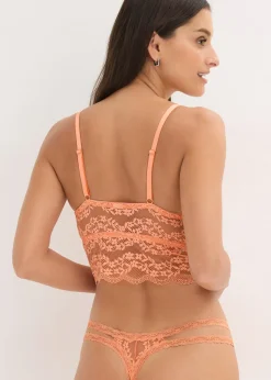 bonprix Brassière sans armatures à dentelle florale|Femme Dessous|Soutiens-Gorge