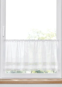 bonprix Brise-bise à bordure dentelle| Vitrages/Brise-Bise