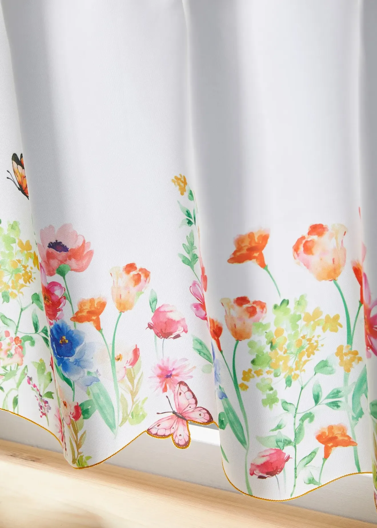 bonprix Brise-bise à imprimé floral| Vitrages/Brise-Bise|Rideaux & Stores