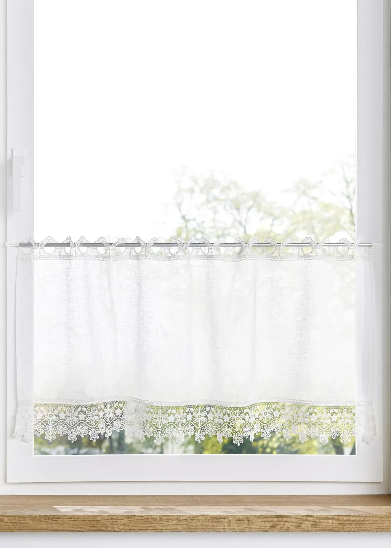 bonprix Brise-bise avec bordure en crochet| Vitrages/Brise-Bise