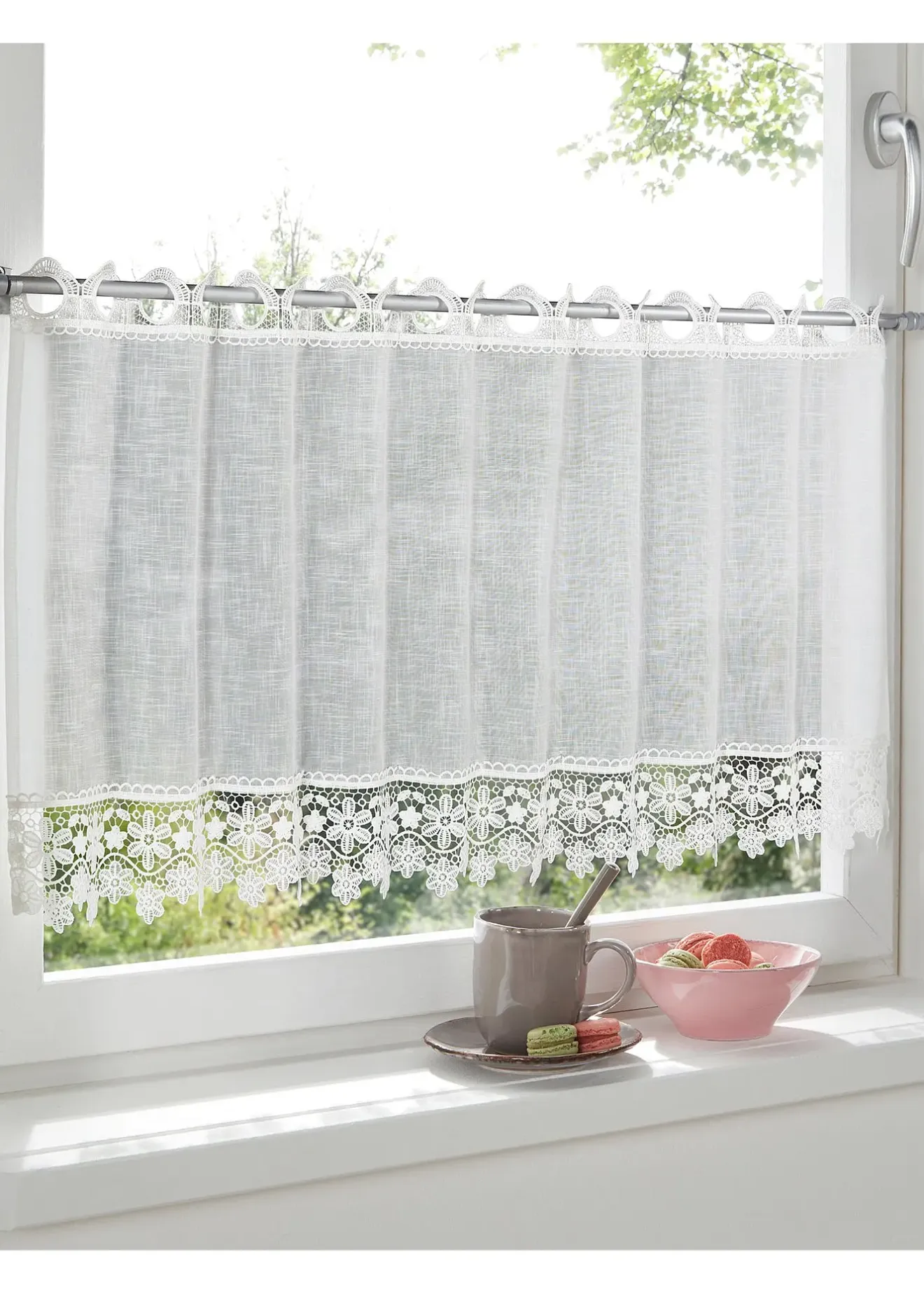 bonprix Brise-bise avec bordure en crochet| Vitrages/Brise-Bise