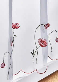 bonprix Brise-bise transparent à broderies florales| Vitrages/Brise-Bise