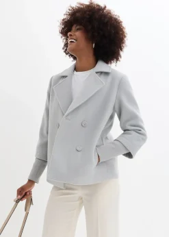 bonprix Caban avec manches en maille|Femme Vestes & Manteaux