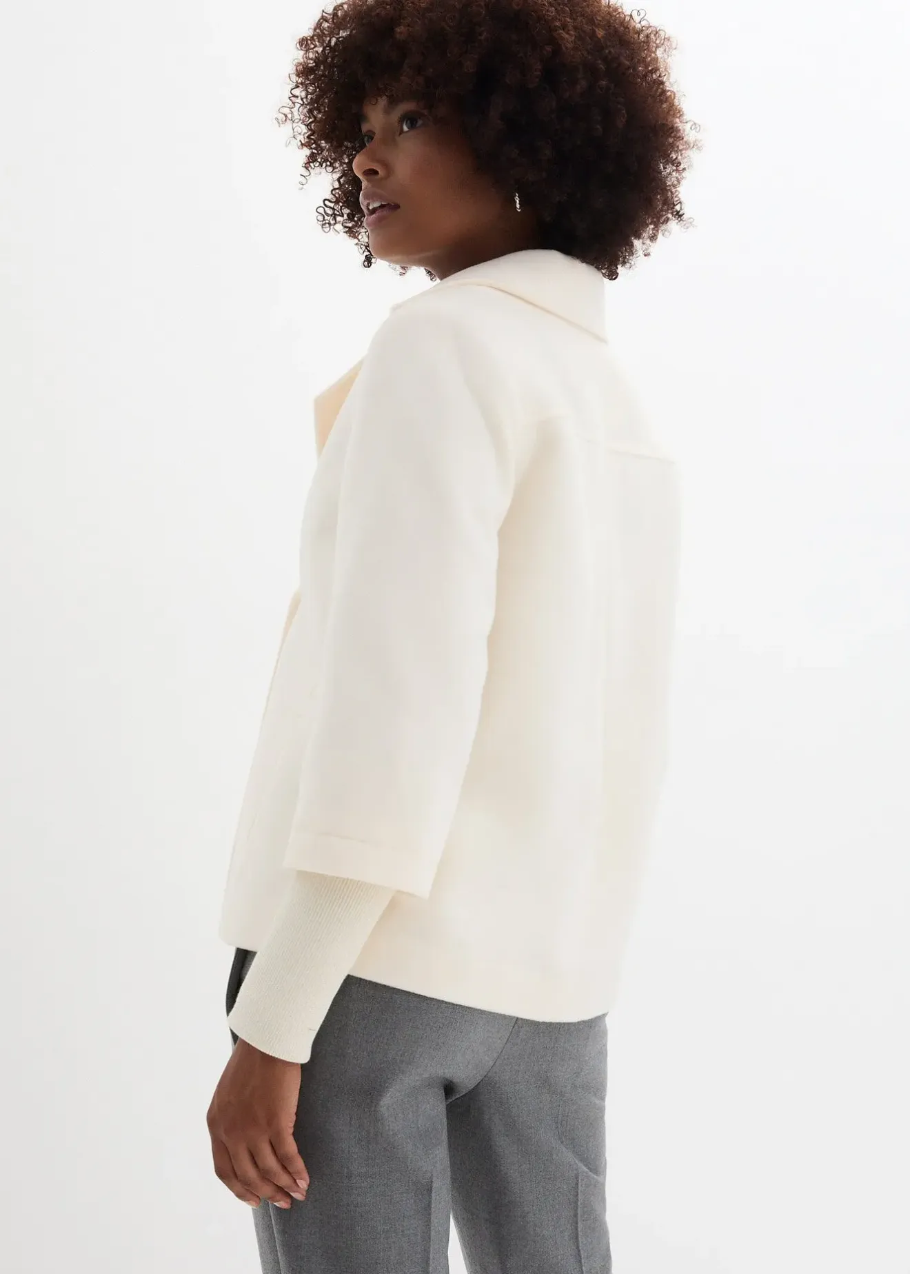 Femme bonprix Vestes & Manteaux|Caban avec manches en maille