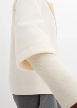 Femme bonprix Vestes & Manteaux|Caban avec manches en maille