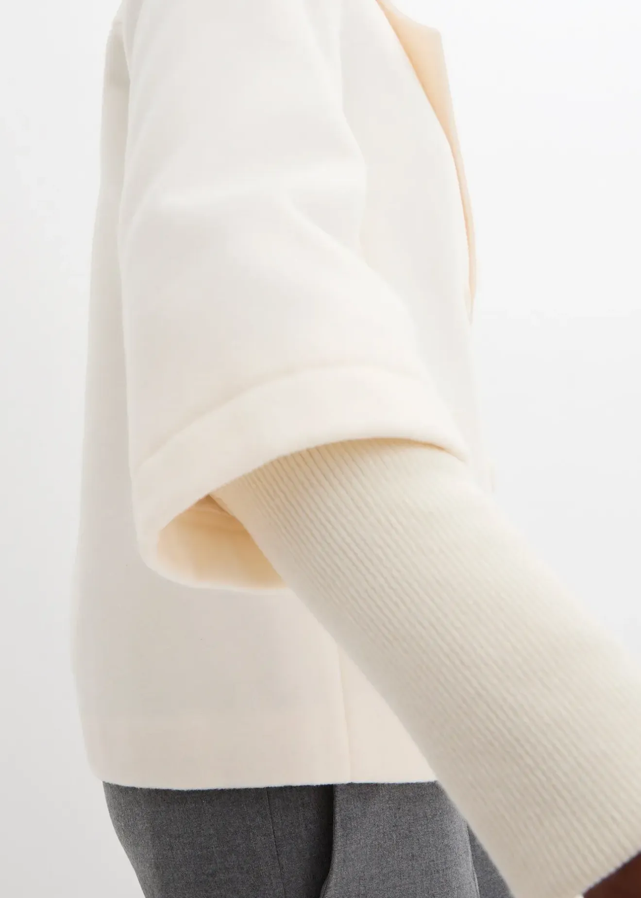 Femme bonprix Vestes & Manteaux|Caban avec manches en maille