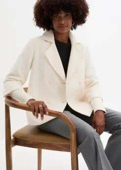 Femme bonprix Vestes & Manteaux|Caban avec manches en maille