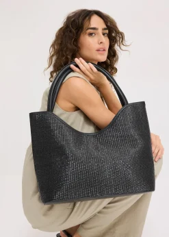 Femme bonprix Sacs|Cabas aspect paille