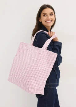 bonprix Cabas en toile à carreaux vichy|Femme Sacs
