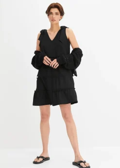 bonprix Cardigan ajouré 100% coton|Femme Maille|Pulls & Gilets