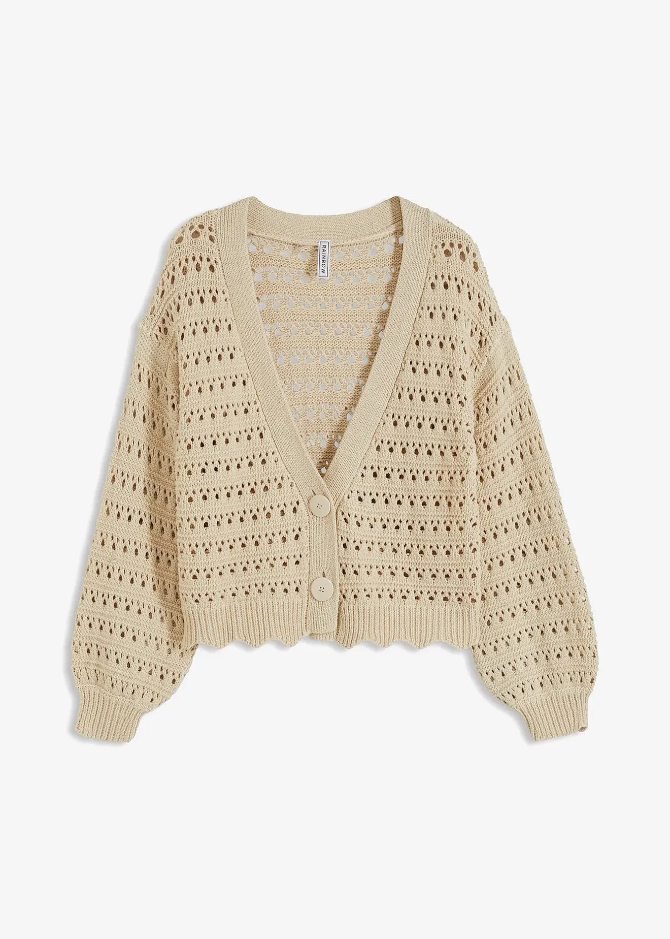 Femme bonprix Maille|Pulls & Gilets|Cardigan ajouré 100% coton