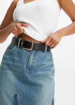 Femme bonprix Ceintures|Ceinture à boucle en métal brillant