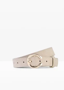 Femme bonprix Ceintures|Ceinture en cuir à boucle ronde