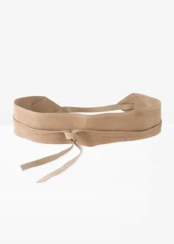 bonprix Ceinture en cuir à nouer|Femme Ceintures|Premium
