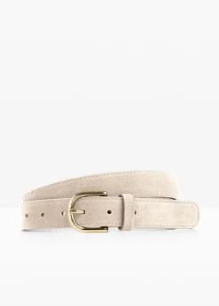 Femme bonprix Ceintures|Ceinture en cuir avec boucle brillante