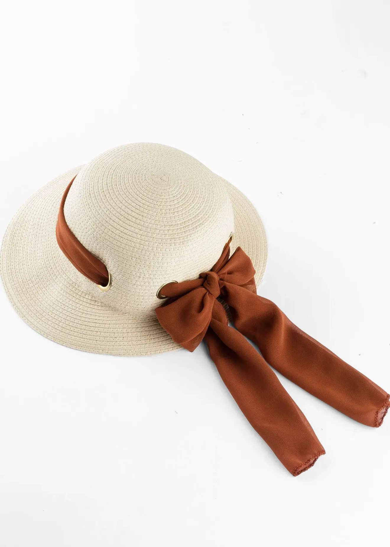 Femme bonprix Bonnets, Chapeaux & Co.|Vêtements De Plage|Chapeau de paille avec ruban