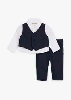 Enfant bonprix Vêtements Enfant|Pantalons & Leggings|Chemise + veston + pantalon 100% coton (ens. 3 pces)